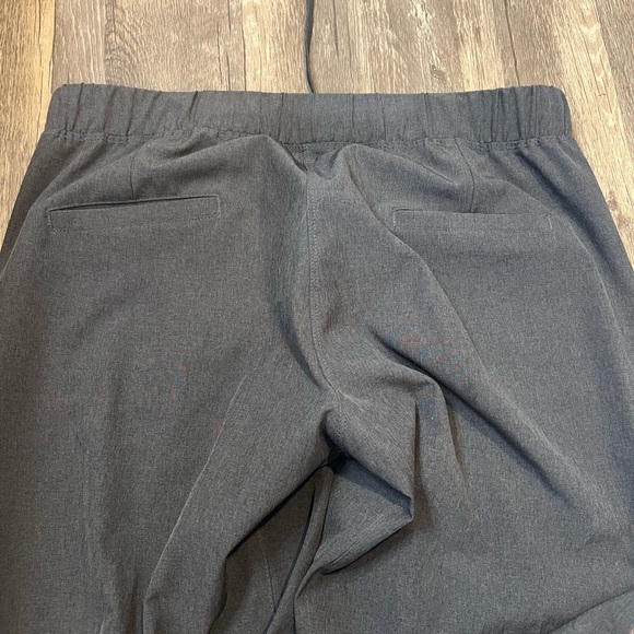 Albion JetSetter Joggers in Charcoal Gray Gold Zipper Wrinkle Free Fabric - Picture 8 of 8